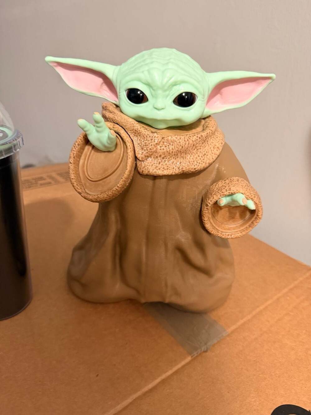 The Mandalorian and Grogu Cinemark Grogu Popcorn Bucket, Grogu cup and Burger Ki